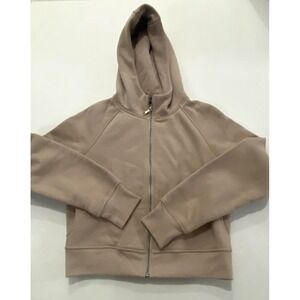 Trendy Queen Womens Oversized Hoodie Tan Beige Pullover Sweatshirt. Medium.